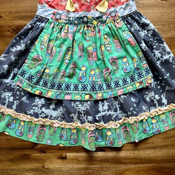 Matilda Jane Hello Lovely! Gelato Knot Sleeveless Dress Floral Red Blue Green 4 - Picture 3 of 6